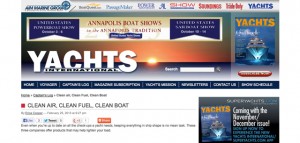 Clean Air, Clean Fuel, Clean Boat Yachts Magazine
